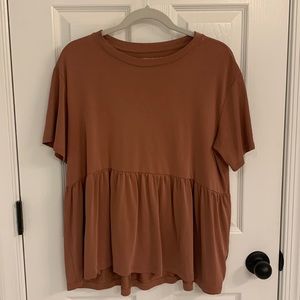 American Eagle Peplum Top